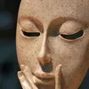 Абстрактная фигура скульптура творческий северное украшение дома женщина искусства маска модель статуя смолы искусства ремесла украшения декор 211105