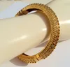 CARVE Dureté THAI BAHT 18 K JAUNE SOLIDE G/F OR BIJOUX BANGLE BRACELET BA09 Lourd