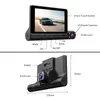 Coche DVR 3 s Lente dual de 4,0 pulgadas con cámara de visión trasera Grabadora de video Registrador automático Dvrs Dash Cam