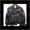 Apparel Kläder Ytterkläder Mens Jackor Flyg Pilot Bomber Casual High Street Långärmade Coats Kvinnor Brevmönster Skriv ut Jack RGUWM