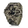 Новый камуфляж военные часы SMAEL бренд спортивные часы светодиодные кварцевые часы мужчины спортивные наручные часы 8001 мужская армия Watch водонепроницаемый Q0524