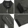 Wiosna Jesień Moda Casual Kurtka Płaszcz Mężczyźni Anglia Stojak Neck Solidne Zipper Kieszenie Streetwear Proste Kurtki Plus Rozmiar 5xl 210928