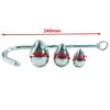 Stainless Steel Hook Buttplugs, 3 Size Balls Stretcher Butt Plug Prostate Anal Dilator Sex Toys For Men Woman. 210616