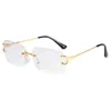 Nya varumärken Percy Lau Designer Style Glasses Frame Gelglas Ramar Pearl Cat Eye Plain Lenses Spectakles With Box For Women