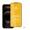 Telefoonscherm 9D Volledige hoes lijm getemperde glazen beschermer voor iPhone 12 Mini Pro 11 XR XS Max 8 7 6 Samsung Galaxy S21 A32 A42 A52 A72 4G 5G A51 A71 A71 A02S Moto G Stylus