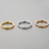 2020 nuevo clásico de acero inoxidable oro amor casado compromiso pareja anillo moda eterna joyería para mujeres Navidad Gift169N