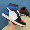 High 1 1s Basketball Shoes Men Women TWIST Bred Toe Black Green Game Royal Obsidian UNC Patent Court Purple Shattered FRAGMENT Banned