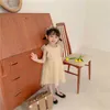 Prenses toddler kızlar ışıltı yıldızlar çocuklar için elbise uçan kollu Sundress bling giyim 210529