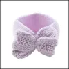 Hair Aessories Baby, Kids & Maternity Cute Childrens Knitted Warm Big Bow Wool Headband Ear Protection Headgear Baby Drop Delivery 2021 Vygu