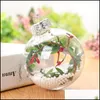 飾りお祝いパーティー用品ホームガーデンの安物の宝石の装飾品クリスマス装飾明確なガラスの結婚式のボール3 "80mmクリスマスドロップ