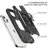 Shocksäker hybrid PC TPU Armour Car Holder Magnet Defender Telefonfodral för iPhone 13 Pro Max Moto G Stylus 5g Finger Ring Cover