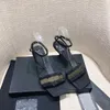 Sandali Black Diamond da donna alla moda 2021 scivolo estivo pantofole larghe e lisce di alta qualità dimensione della scatola originale 35-40