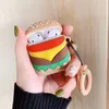 Leuke Voedsel Frieten Burger Hamburger Hoofdtelefoon accessoires Gevallen Voor Apple Airpods 1/2 Pro Zachte Siliconen Bescherming Oortelefoon Cover Coque