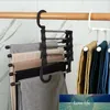 Cintre multifonction pour pantalons de rangement, support pour pantalons, cintres en tissu, support de rangement à 5 couches, cintre en acier inoxydable, prix d'usine, conception experte, qualité