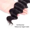 100% sin procesar Brasileño Suelto Onda profunda Cabello humano virgen crudo 3 paquetes Extensiones Color negro natural