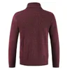 Hommes chandails hommes pull 2022 printemps automne marque de mode décontracté col montant rayé mince tricot Cardigan coloré