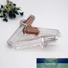 40pcs/lot Square Lip Gloss Tube Rose Gold Silver Refillable Bottles Plastic Empty Packaging Liquid Lipstick Container