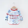 Söt Baby Bomull Bibs Vattentät Långärmad Förkläde Barn Foder SMOCK BIB Burp Kläder Soft Toddler Kläder