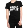 T-shirt das mulheres A moda escritório mifflin infinito t shirt memes série TV show Tees manga curta roupa de algodão feminino