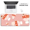 Tapis de souris rose personnalisé grand bureau Gaming Kawaii XL tapis de souris en caoutchouc Durable dessin animé garçon clavier Anime bureau d'ordinateur portable tapis de mode