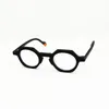 Men's Optical Frame Brand Designer Men Women Fashion Irregular Hexagon Square Eyeglasses Frames Vintage Small Myopia Glasses Handmade Eyewear with Box