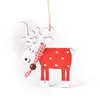 Noel Elk Ahşap Süsler Noel Ağacı Ahşap Geyik Kolye DIY Noel Süslemeleri Çocuk Hediye W-01223