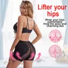 SEXYWG Vrouwen Butt Lifter Hip Enhancer Shaper Slipje Body Shaper Hip Pad Sexy Ondergoed Boyshorts Body Shapewear 220307