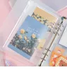 PVC A5 A6 A7 Binder Pockets Zipper Bag-mappen voor 6-ring Notebook Binders Files Reports Binder