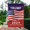 Trump 2024 Bayrak Amerika'yı Yeniden Harika Yapın ABD Anti Biden Anti Biden Bayraklar Başkan Donald Komik Bahçe Kampanyası Banner 2 Renk