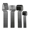 16Pcs/set Black Matte Cutlery Set 304 Stainless Steel Dinnerware Knife Fork Spoon Dinner Kitchen Flatware Tableware 211108