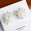 Aensoa New Coreano Sweet Resin Flower Flower Stud Orecchini per le donne Moda Elegante orecchini acrilici Gioielli del partito Oorbellen