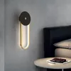 Lampes murales Lampe LED moderne pour chevet salon chambre lumières décoratives aléatoires or noir applique maison