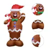 Juldekorationer Uppblåsbara Gingerbread Man Candy Canes Led Light Outdoors Ornaments År Party Home Shop