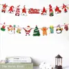 Noel süslemeleri bayrağı çekin Noel Baba Banner Kardan adam Karikatür Kağıt Merry Mektuplar Ev Dekor 211104