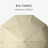 Design semplice Trasparente 10 stecche Antivento Automatico Grandi uomini Pioggia Donne Protezione solare Ombrello parasole UV da esterno