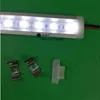 5PCS / LOT 20INCH 50CM Embedded LED-aluminiumprofil, inbyggd i barljus med 6W 12V-remsa för skåp, vik, köksremsor