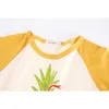 Sommar baby pojke kläder barn pojkar ananas utskrift uppsättningar kläder kostym t-shirt + shorts barn 210429