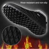 men's and women's fashion warm boots Outdoor waterproof Couples plus fleece flat shoes Lightweight casual 210907