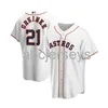 Maillot de baseball blanc cousu Zack Greinke XS-6XL