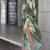 Boho Print Chiffon Tuniek Sexy Badpak Cover-ups Plus Size Strandkleding Kimono Jurk Dames Zomer Badpak Cover Up Dames Zwemkleding Beste kwaliteit