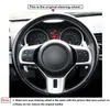 Черный замшевый рулевой колесный крышку с ручным колесом для Mitsubishi Lancer 10 Evo Evolution Outlander 2010233r