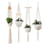 Itens de novidade Handmade Plant Hanger Flor Flor para Decoração de Parede Pátio Jardim De Parede Flowerpot Net Bag