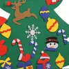 DIY sentiu a parede pendurada árvore de natal decorações de casa artificiais Árvores de Natal Loja Festival Decoração Papai Noel enfeites BH4978 TYJ