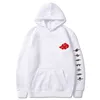 일본 애니메이션 akatsuki hoodies 남성 여성 Unisex Fashion 힙합 하라주 쿠 새로운 고품질 남자 후드 드롭애선 스웨트 셔츠 x220214