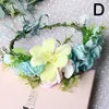 Moda donna sposa fiori fascia stile messicano rosa fiore corona fascia per capelli nastro da donna accessori per capelli da spiaggia fascia