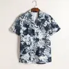Casual shirts voor heren ontwerper 2023 Men Dames Zomer Hawaii -stijl Button Rapel Cardigan Korte mouw Oversized shirt Blouses Tops merkontwerp los 1 png