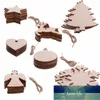 10 PCS / Lot Flocon De Neige Étoile Père Noël Bottes Cloches Arbre De Noël Suspendu Ornements En Bois Partie Décorations De Noël pour La Maison Prix Usine Expert Conception Qualité