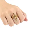 Snake Ring 316L Stainless Steel Jewelry Manba Spirit Unisex Cobra Gold Silver Serpent Ring Size 6139828100