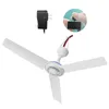 Ceiling Fans H7JB 2in1 US Plug AC 110V 220V DC 12V Adjust Speed Silent Home Dormitory Hanger Fan Camping Tent Hanging