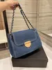 Luxurys Designers Stray Bag Retro Serie Vrouw Handtas 2021 Mode Stijl All-match Denim Crossbody Schoudertassen Groothandel Maat: 30 * 20cm